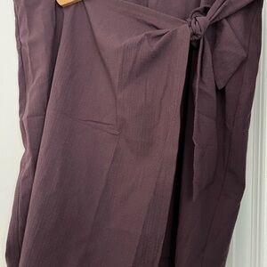 LOFT outlet Plum Textured Skirt